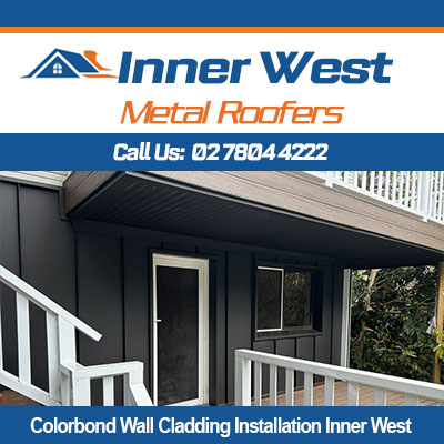 Colorbond wall cladding installation in Inner West