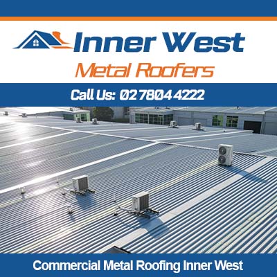 Inner West commercial metal roofing installation with roof ventilation