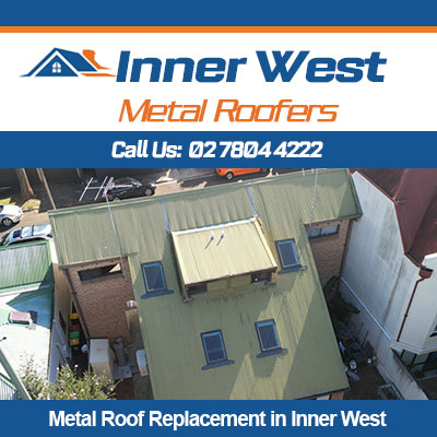 Metal roof replacement in progress on Inner West Sydney home