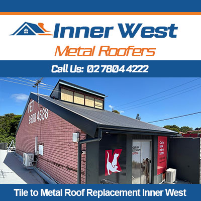 Metal roof replacing tiles on brick home, Inner West Sydney